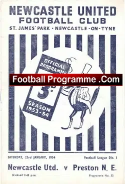 Newcastle United v Preston 1954