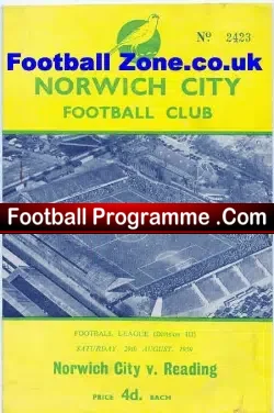 Norwich City v Reading 1959