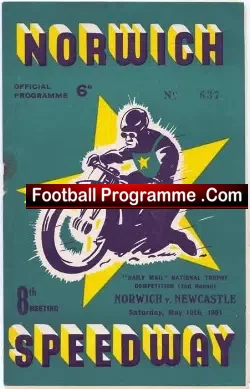 Norwich Speedway v Newcastle 1951