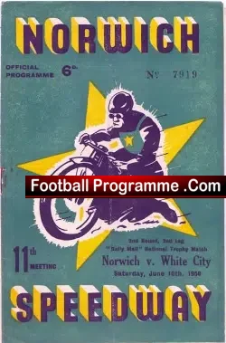 Norwich Speedway v White City  1948
