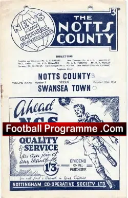 Notts County v Swansea Town 1953 – to clear