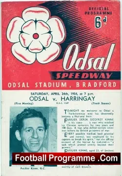 Odsal Speedway v Harringay 1954