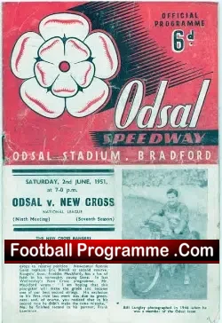 Odsal Speedway v New Cross 1951