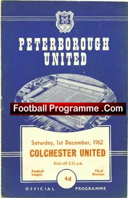 Peterborough United v Colchester United 1962