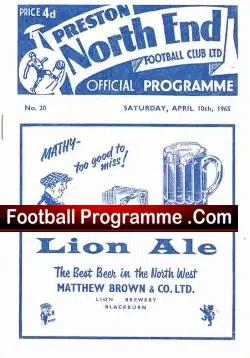 Preston North End v Bury 1965