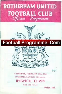 Rotherham United v Ipswich Town 1965