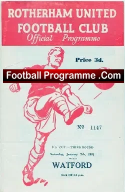 Rotherham United v Watford 1961