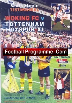 Scott Steele Testimonial Benefit Match Woking Town 2001