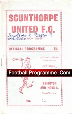 Scunthorpe United v Brighton 1959