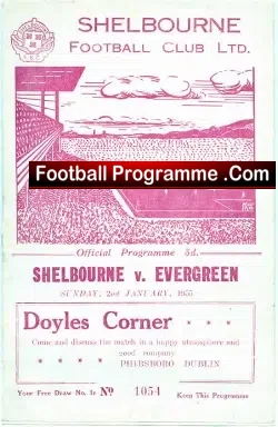 Shelbourne v Evergreen United 1955 – Ireland