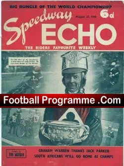 Speedway Echo Programme 1949