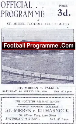 St Mirren v Falkirk 1961
