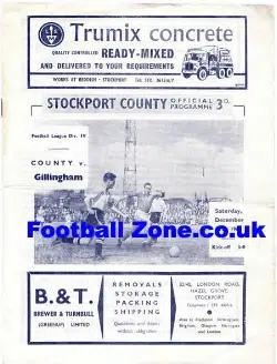 Stockport County v Gillingham 1960