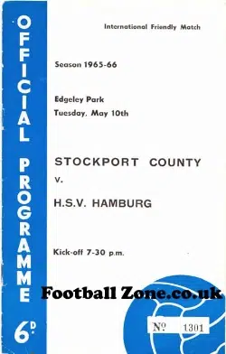 Stockport County v Hamburg HSV 1966