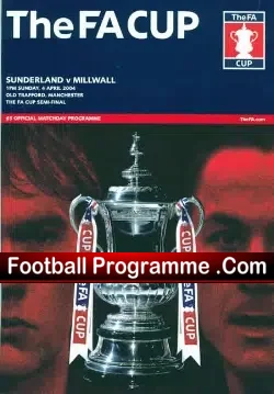 Sunderland v Millwall 2004 – Semi Final at Old Trafford