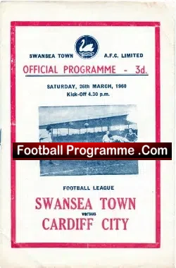 Swansea Town v Cardiff City 1960