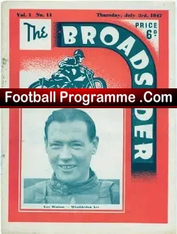 The Broadsider Speedway Magazine 1947