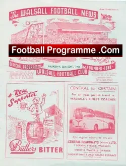 Walsall v Darlington 1958