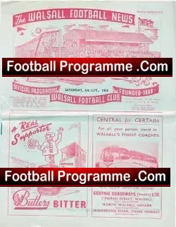 Walsall v Oswestry Town 1958 – Reserves