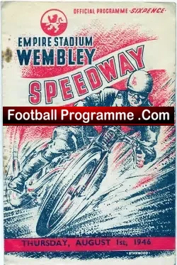 Wembley British Speedway Riders Chamionship 1946