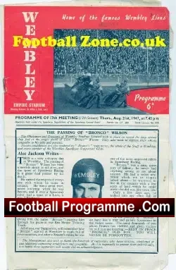Wembley speedway v Wimbledon 1947