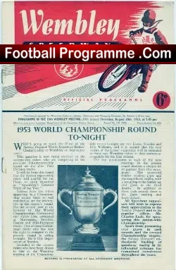 Wembley Speedway World Championship round 1953