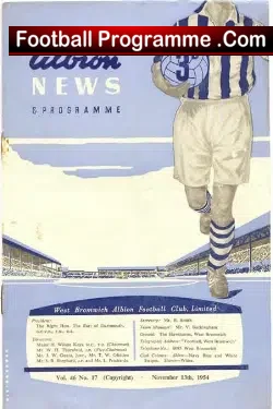 West Bromwich Albion v Bolton Wanderers 1954