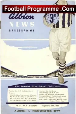 West Bromwich Albion v Manchester City 1960