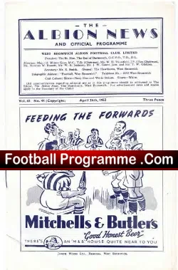 West Bromwich Albion v Sunderland 1952
