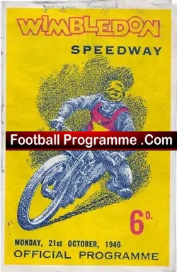 Wimbledon Speedway v Wembley 1946