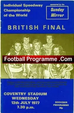 World Speedway Championship British Final 1977