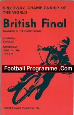 World Speedway Championship British Final 1974