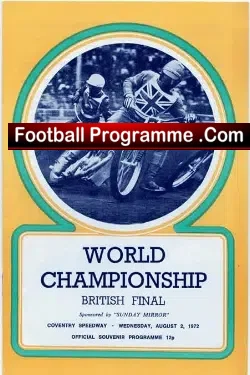 World Speedway Championship British Final 1972