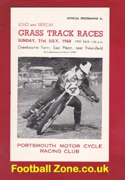 Oxenbourne Farm Grasstrack Motor Cycle Races 1968