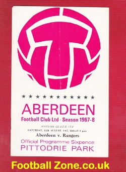 Aberdeen v Glasgow Rangers 1967 – Alex Ferguson Debut