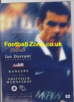 Ian Durrant Benefit Match Testimonial Glasgow Rangers 2012