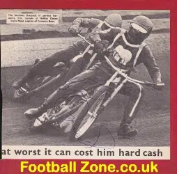 Halifax Speedway Eric Boocock Signed Picture 1970s