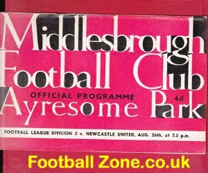 Middlesbrough v Newcastle United 1963