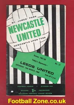 Newcastle United v Leeds United 1968 - to clear
