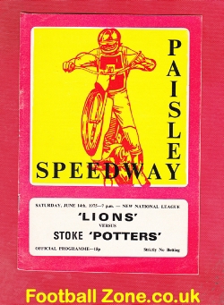Paisley Speedway v Stoke 1975