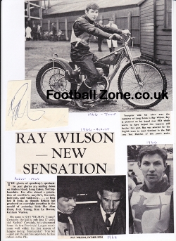 Long Eaton Speedway Ray Wilson Signed Sheet + News 1960s