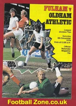 Fulham v Oldham Athletic 1976 - Bobby Moore + George Best