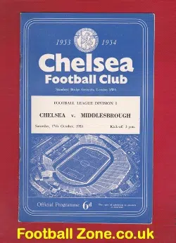 Chelsea v Middlesbrough 1953