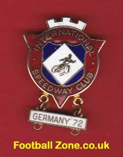 International Speedway Club Badge + Germany Yearbar 1972