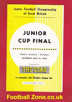 Army v National Boys Clubs 1956 – Junior Cup Final at Wembley