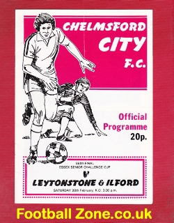 Chelmsford City – Leytonstone Ilford 1982 – Semi – Multi Signed