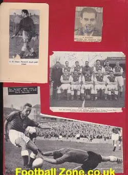 Plymouth Football Club Autographs 1950s