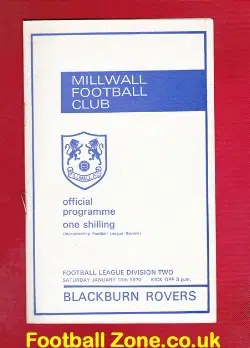 Millwall v Blackburn Rovers 1970