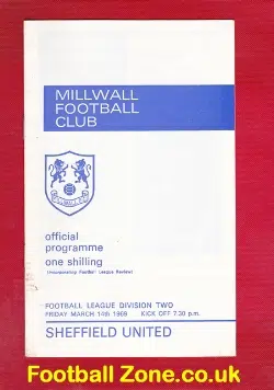 Millwall v Sheffield United 1969