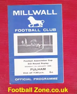 Millwall v Fulham 1965 - FA Cup Replay